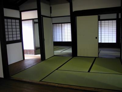 Inside a paper house