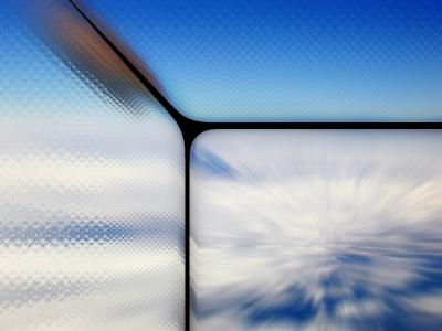 clouds moving rapidly past you